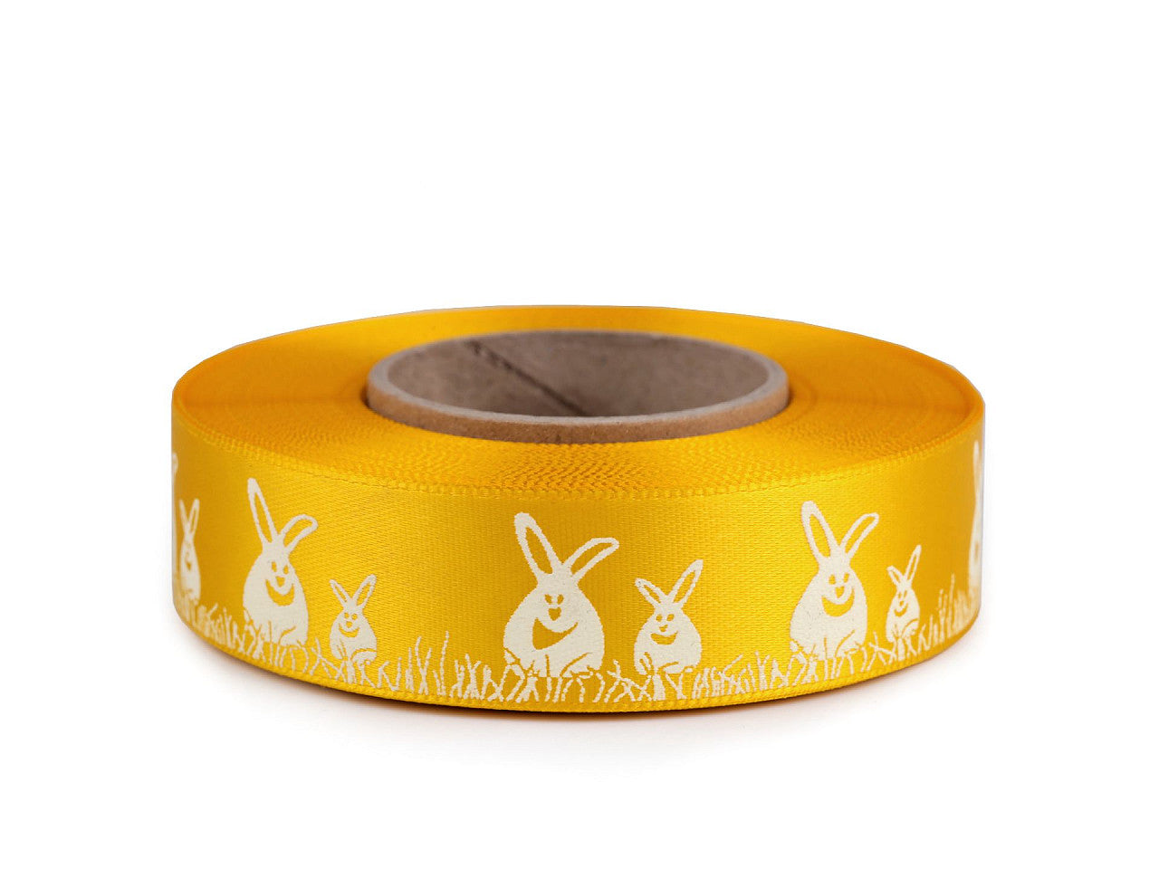Ruban satiné de Pâques, largeur 24 mm, lapins