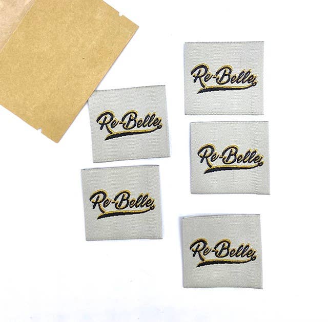 Étiquette à coudre lurex: RE-BELLE