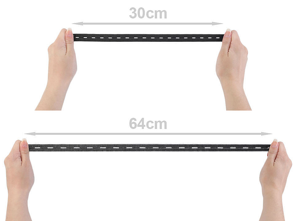 Boutonnière élastique, largeur 15-17 mm