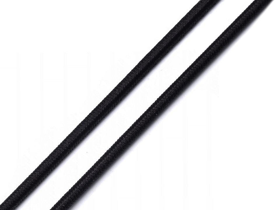 Cordon élastique rond, Ø 2 mm, FABRICATION TCHÈQUE - 100m