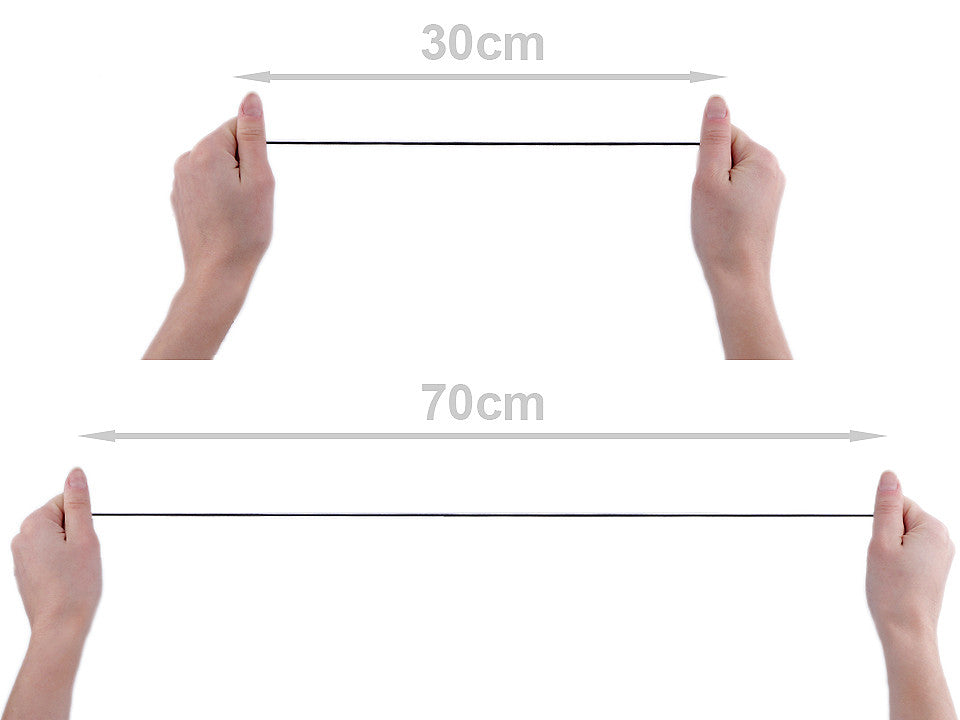 Cordon élastique rond, Ø 2 mm, FABRICATION TCHÈQUE - 100m