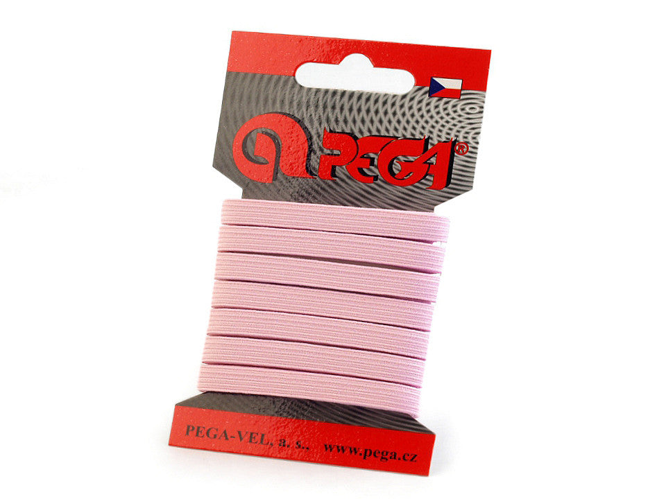 Bande élastique pour lingerie, 7 mm, différentes couleurs