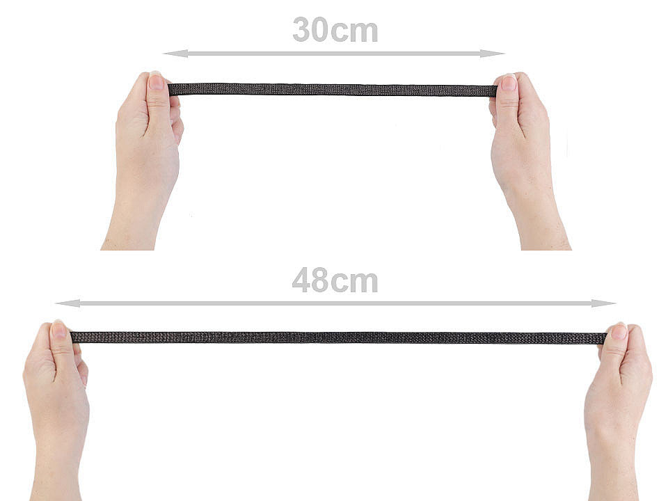 Ruban élastique pour bretelles de soutien-gorge, avec lurex, largeur 10 mm