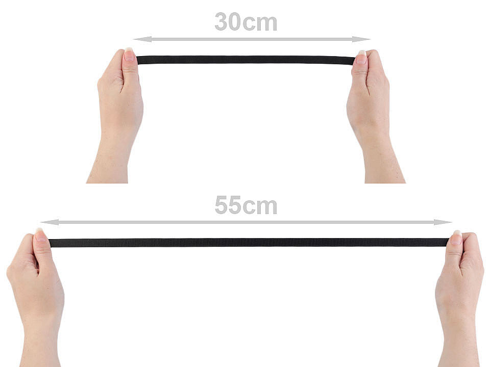 Élastique satiné pour bretelle de soutien-gorge, largeur 10 mm