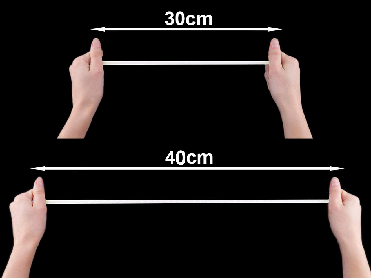 Élastique pour maillot de bain, largeur 12 mm, brut