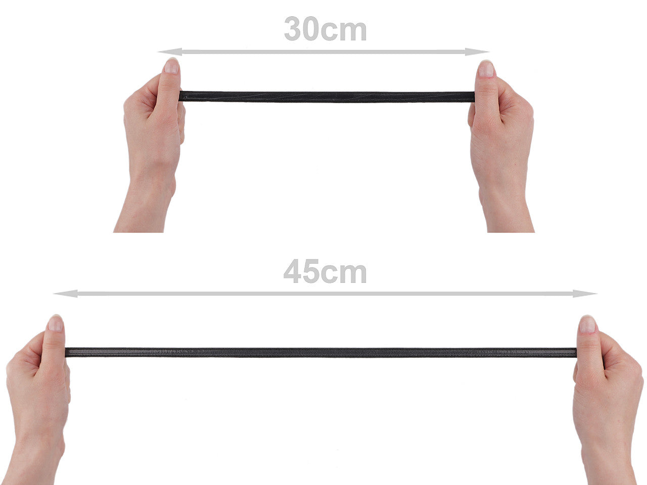 Élastique avec surface en silicone, largeur 10 mm - 45m