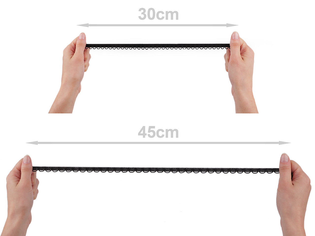 Passants élastiques pour boutons, largeur 13 mm