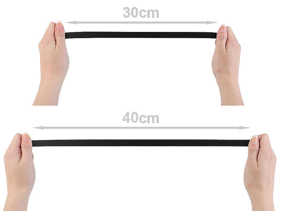 Élastique pour bretelles avec effet 3D, largeur 12 mm