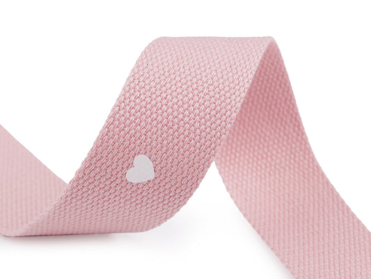 Sangle avec cœurs, largeur 38 mm