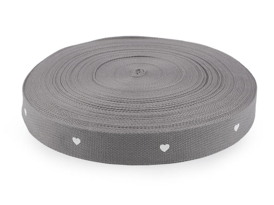 Sangle avec cœurs, largeur 38 mm