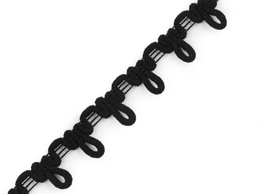 Liseré avec œillet élastique pour boutons, largeur 15 mm