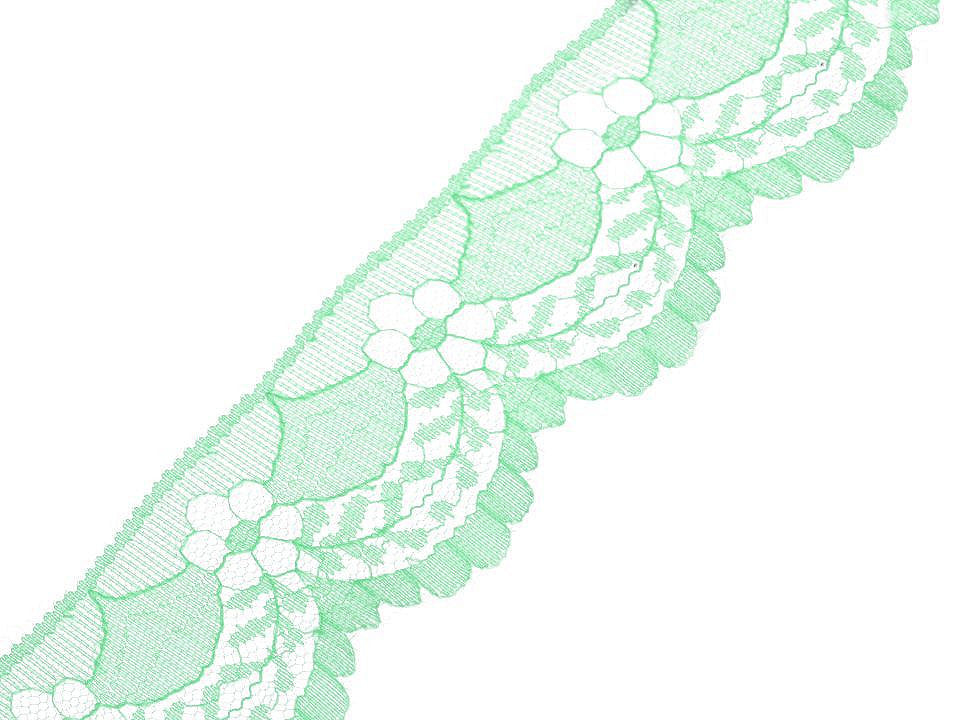 Liseré en dentelle polyamide, largeur 40 mm - 270m