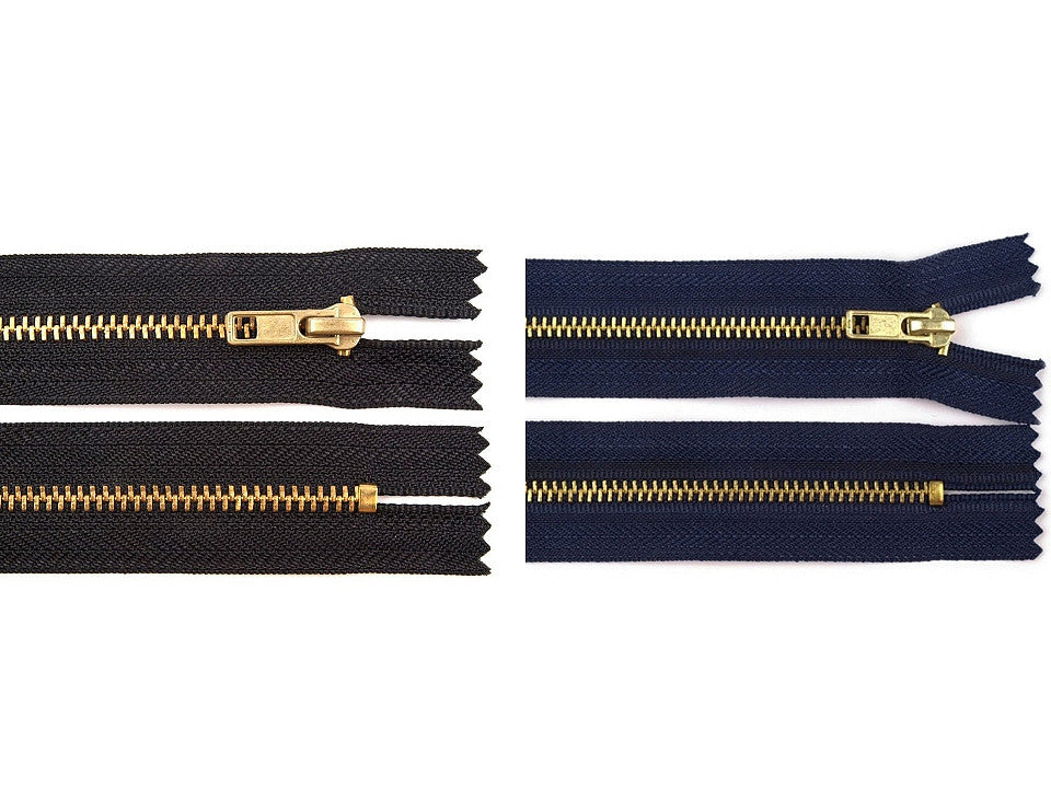 FAG métallique pour pantalon, largeur 4 mm, longueur 10 cm