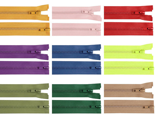 FAG bidirectionnelle en plastique No 5 séparable 2 curseurs 75cm séparable