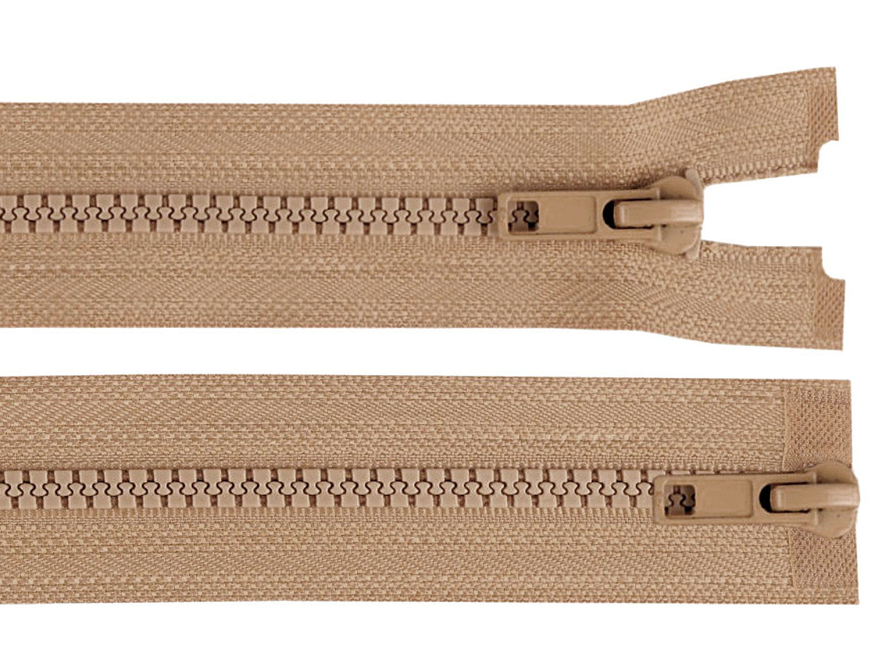 Fermeture Éclair bidirectionnelle en plastique No 5, extrémité ouverte, 2 glissières, longueur 85 cm, pour veste