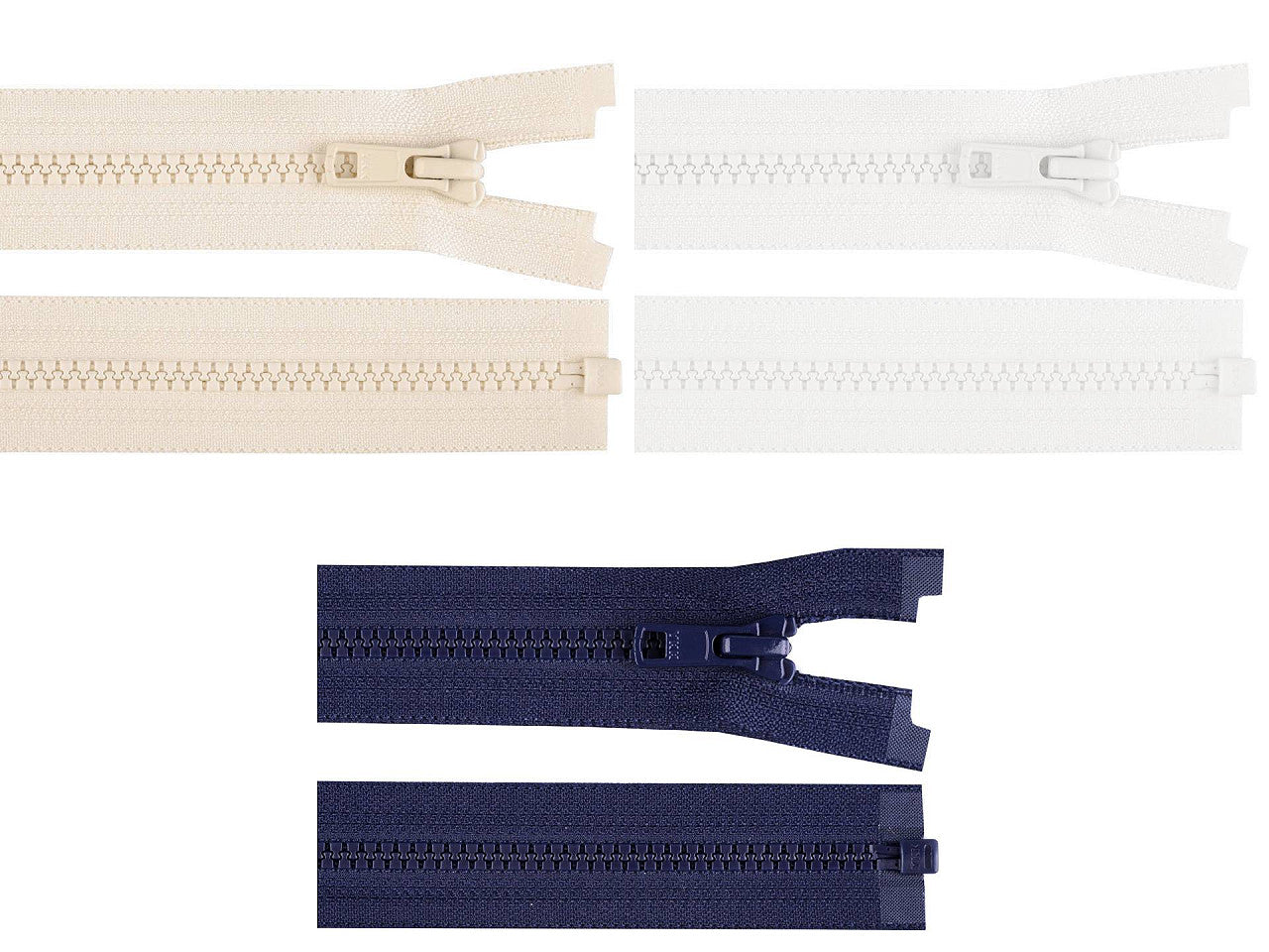 FAG YKK en plastique, No5 75cm séparable