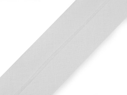 Biais en coton, largeur pliée 40 mm