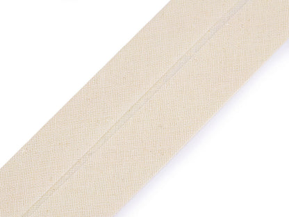 Biais en coton, largeur pliée 40 mm