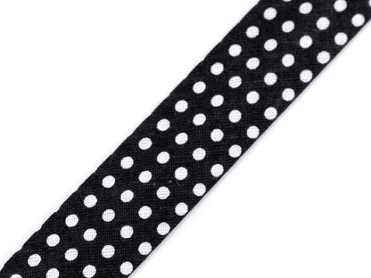 Biais en coton à pois ou rayé 20mm