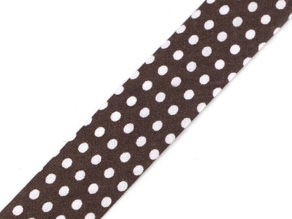 Biais en coton à pois ou rayé 20mm