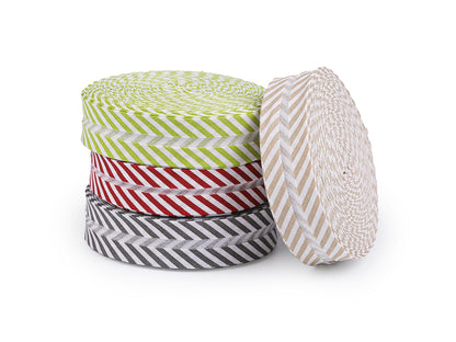 Biais en coton à pois ou rayé 20mm