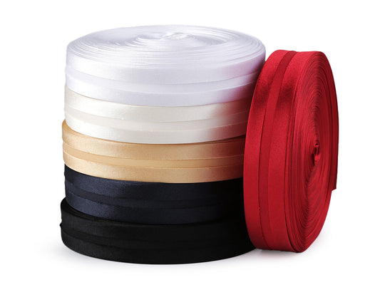 Biais satiné, largeur pliée 20 mm