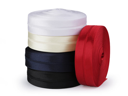 Biais satiné, largeur pliée 30 mm