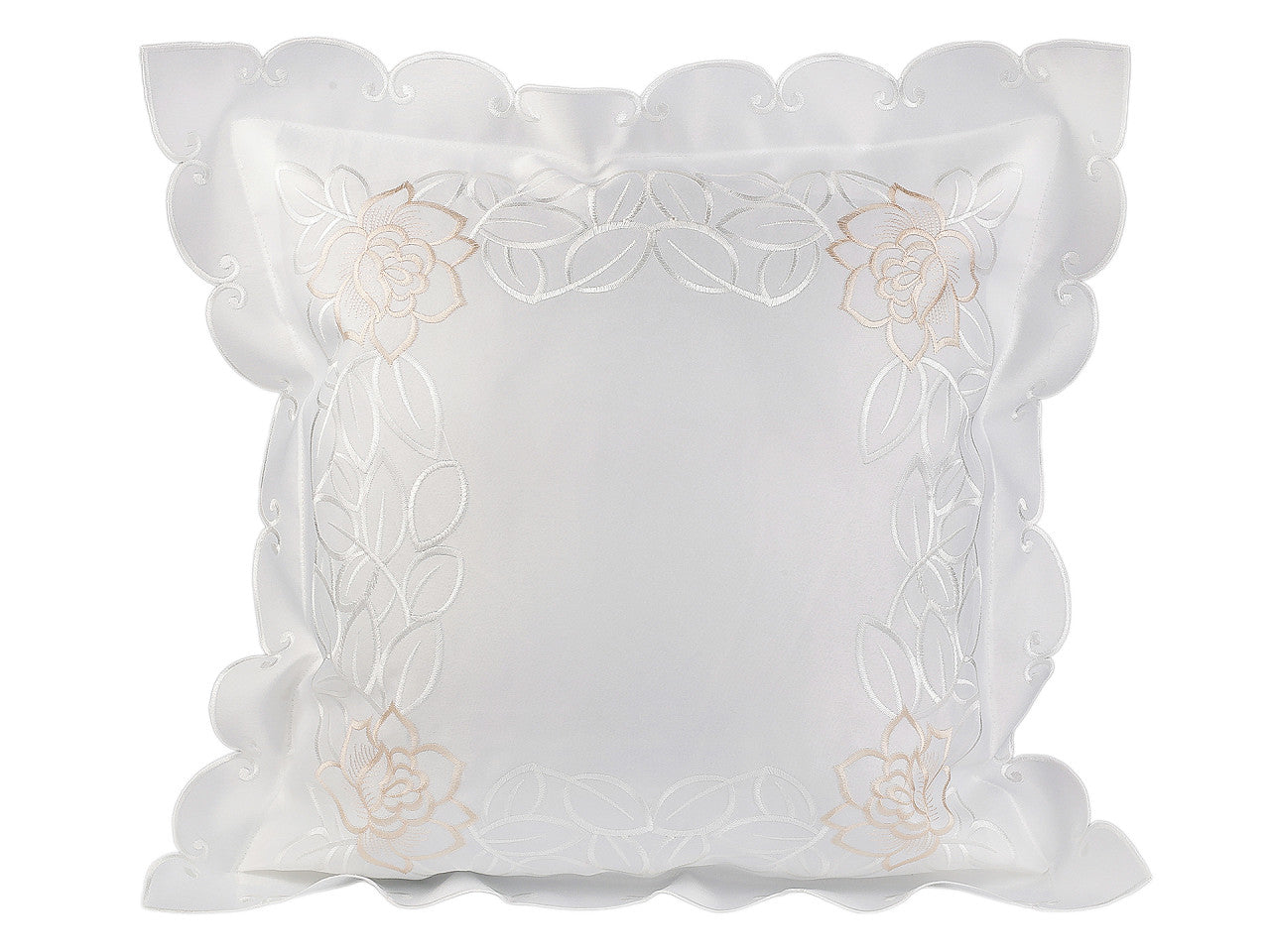 Housse de coussin brodée, 45 x 45 cm