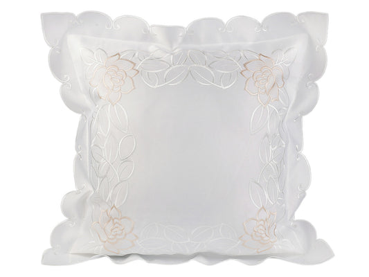 Housse de coussin brodée, 45 x 45 cm