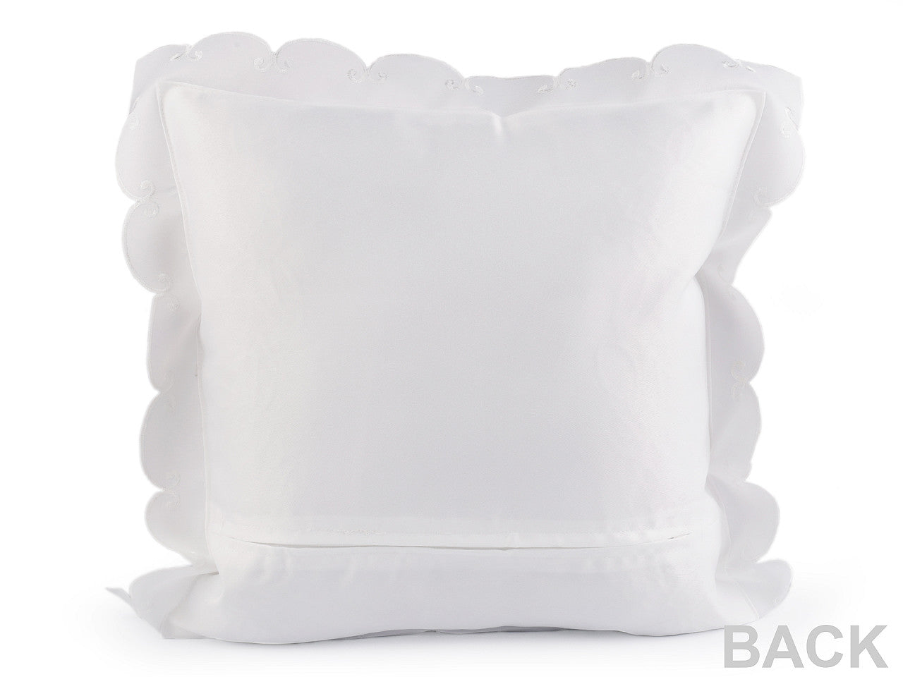 Housse de coussin brodée, 45 x 45 cm