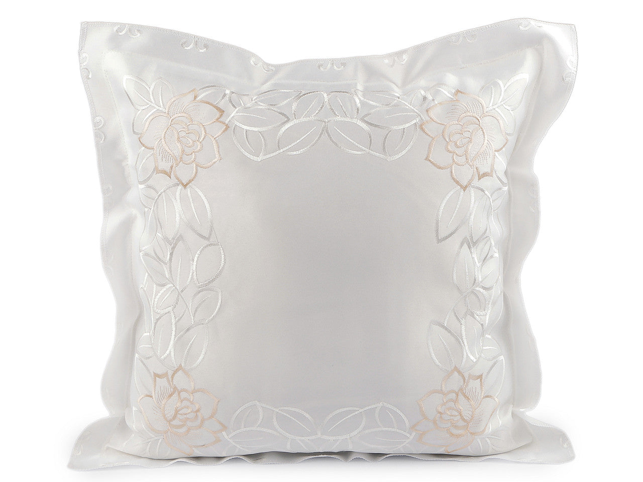 Housse de coussin brodée, 45 x 45 cm