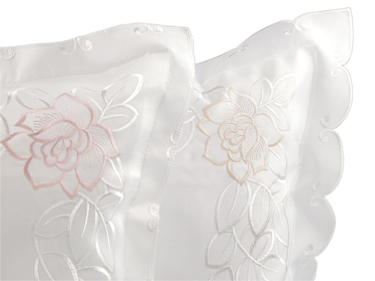 Housse de coussin brodée, 45 x 45 cm