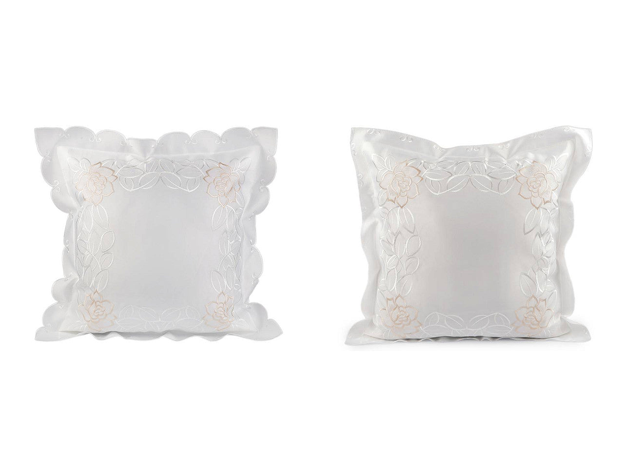 Housse de coussin brodée, 45 x 45 cm