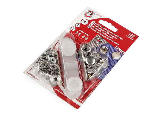 Boutons pression métalliques, Ø 13,5 mm, pour tissus épais