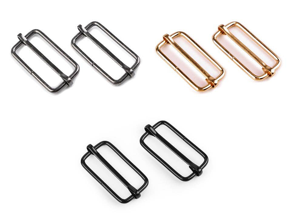 Boucle coulissante réglable pour sangle, largeur 33 mm