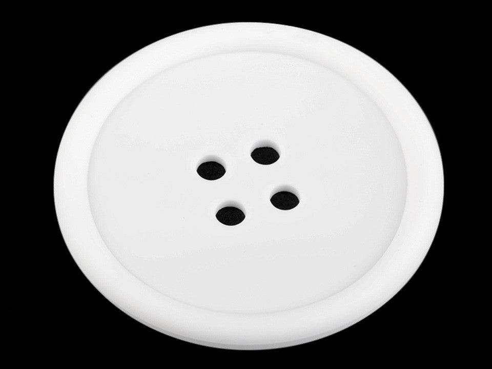 Dessous de tasse Bouton en silicone, Ø 9 cm