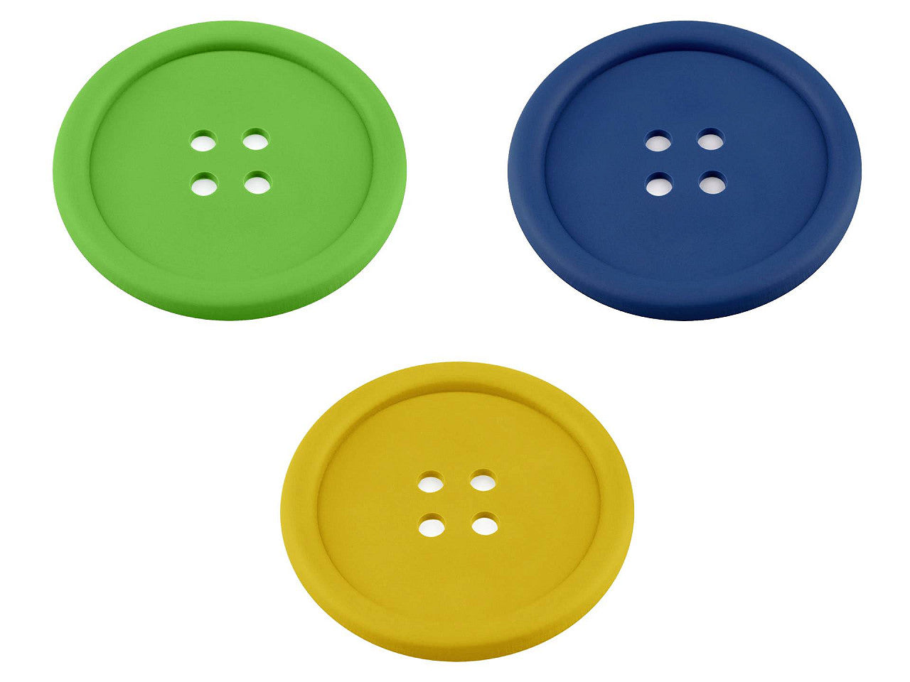 Dessous de tasse Bouton en silicone, Ø 9 cm