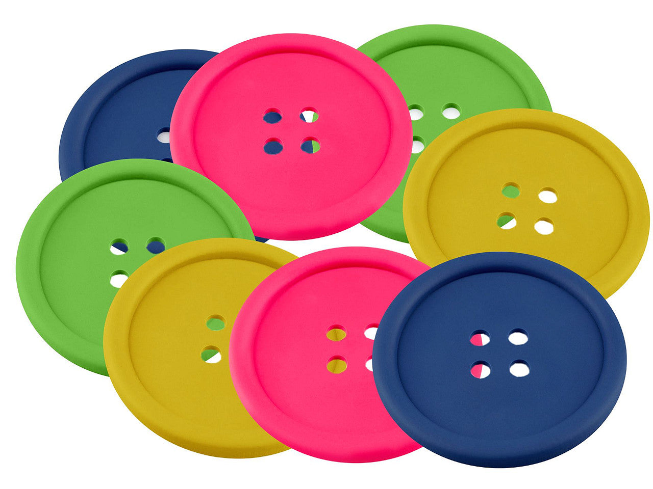 Dessous de tasse Bouton en silicone, Ø 9 cm