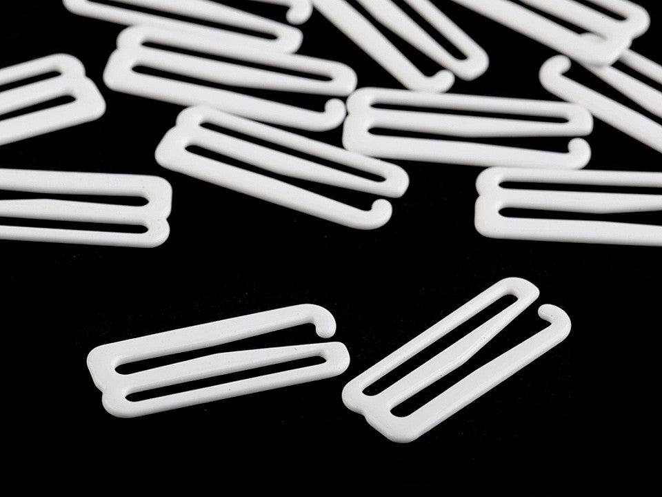 Attache pour sangle de soutien-gorge - métal, crochet ou curseur, largeur 25 mm