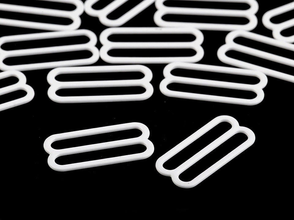 Attache pour sangle de soutien-gorge - métal, crochet ou curseur, largeur 25 mm