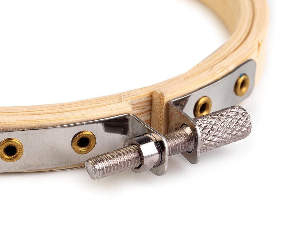 Cerceau de broderie en bambou, Ø 10 cm - 10pc