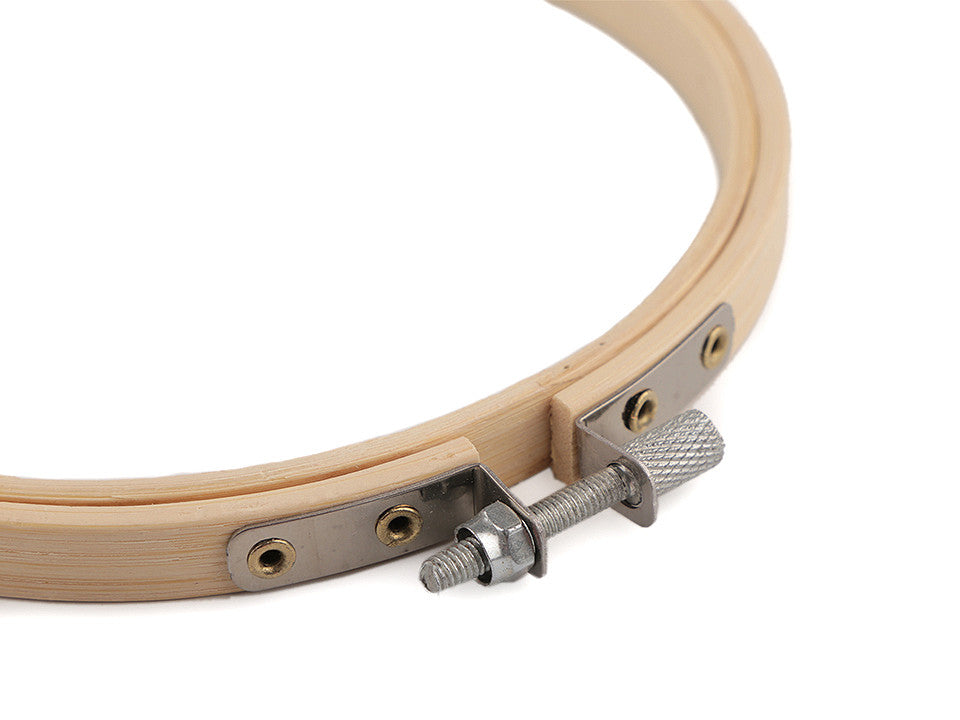 Cerceau de broderie en bambou, Ø 12,5 cm