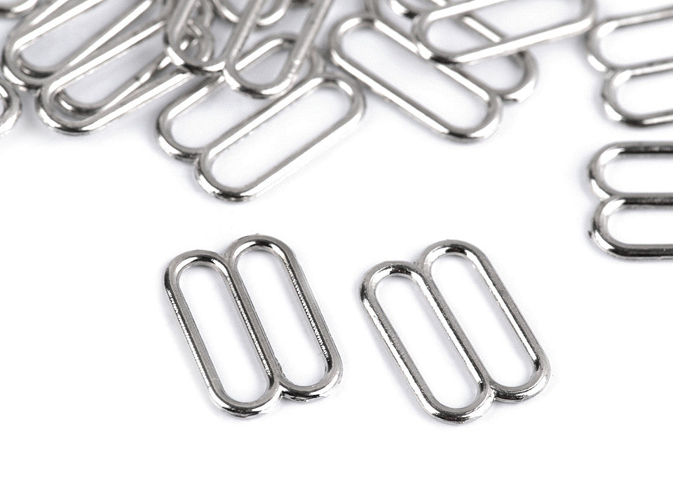 Attache métallique de réglage pour sangle de soutien-gorge, largeur 12 mm