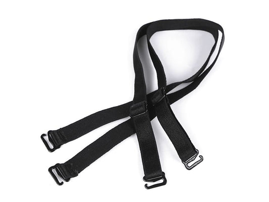 Bretelles de remplacement pour soutien-gorge avec crochets métalliques, largeur 12 mm