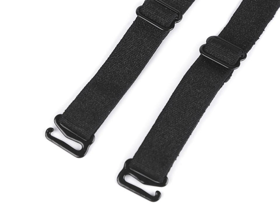 Bretelles de remplacement pour soutien-gorge avec crochets métalliques, largeur 12 mm