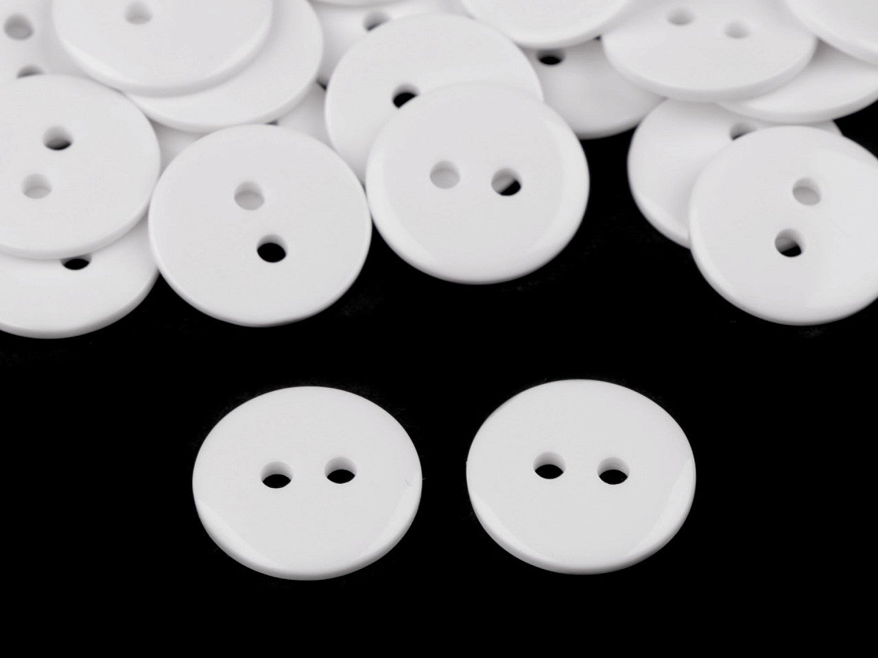 Boutons transparents, tailles 24' et 28', lavables jusqu'à 95 °C