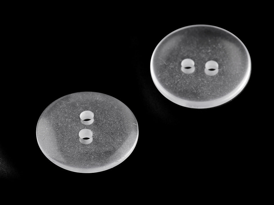 Boutons transparents, tailles 24' et 28', lavables jusqu'à 95 °C