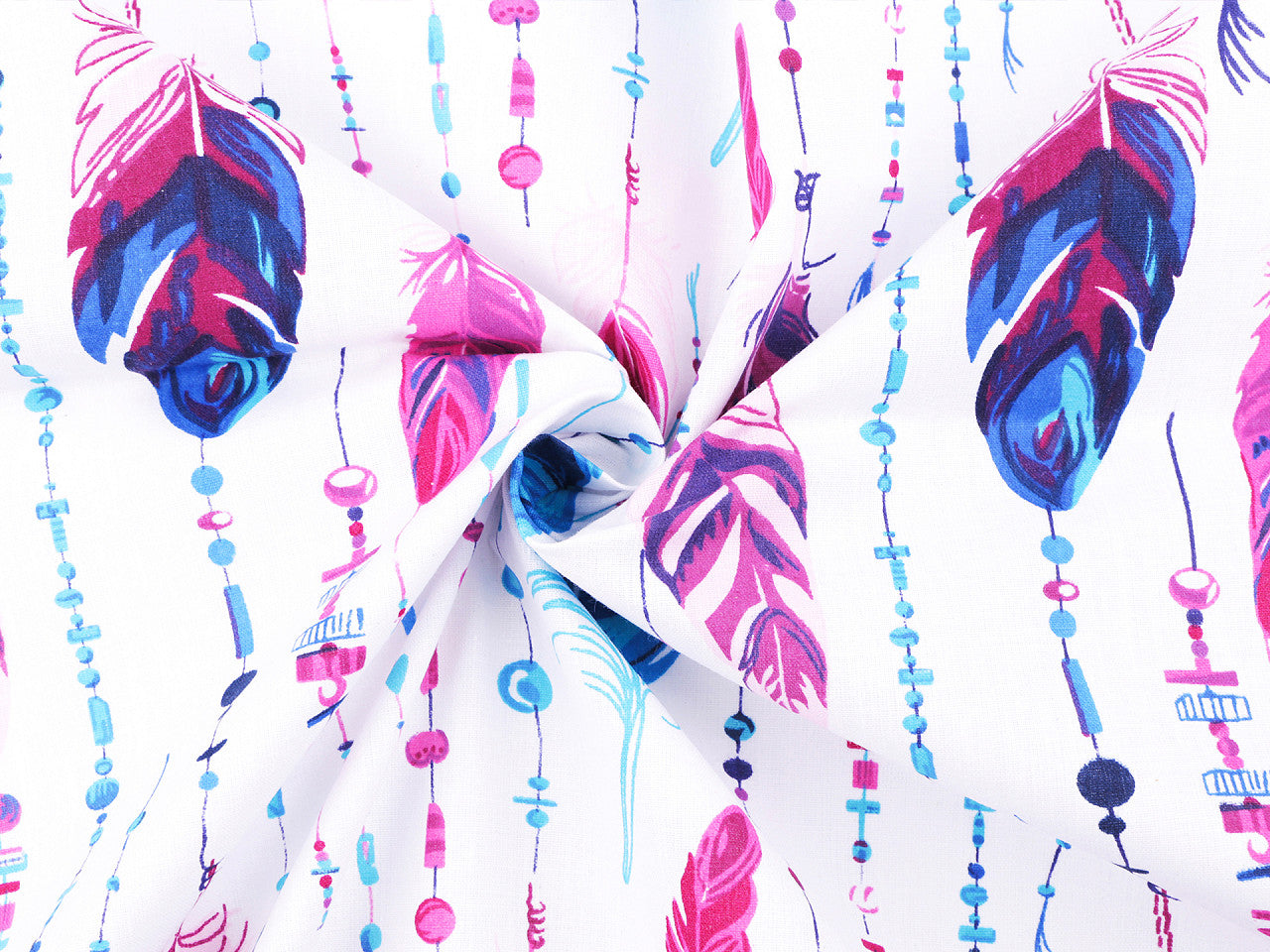 Tissu/Toile en coton Plumes