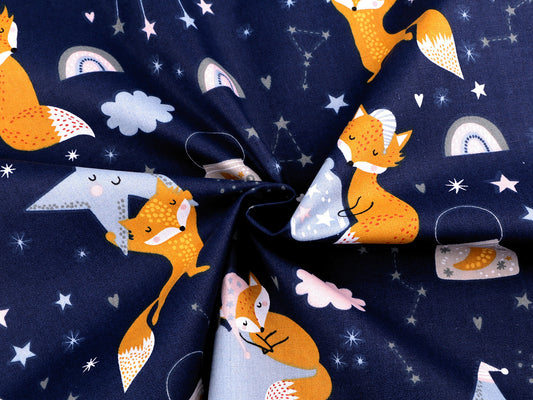 Cretonne en coton oekotex Renards