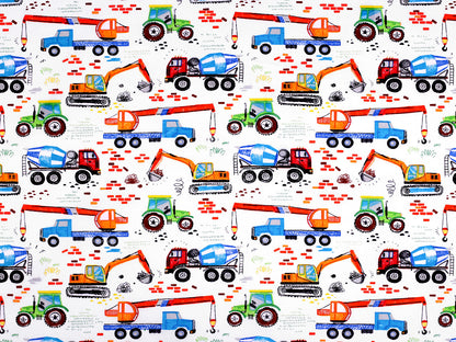 Tissu/Toile en coton Camions